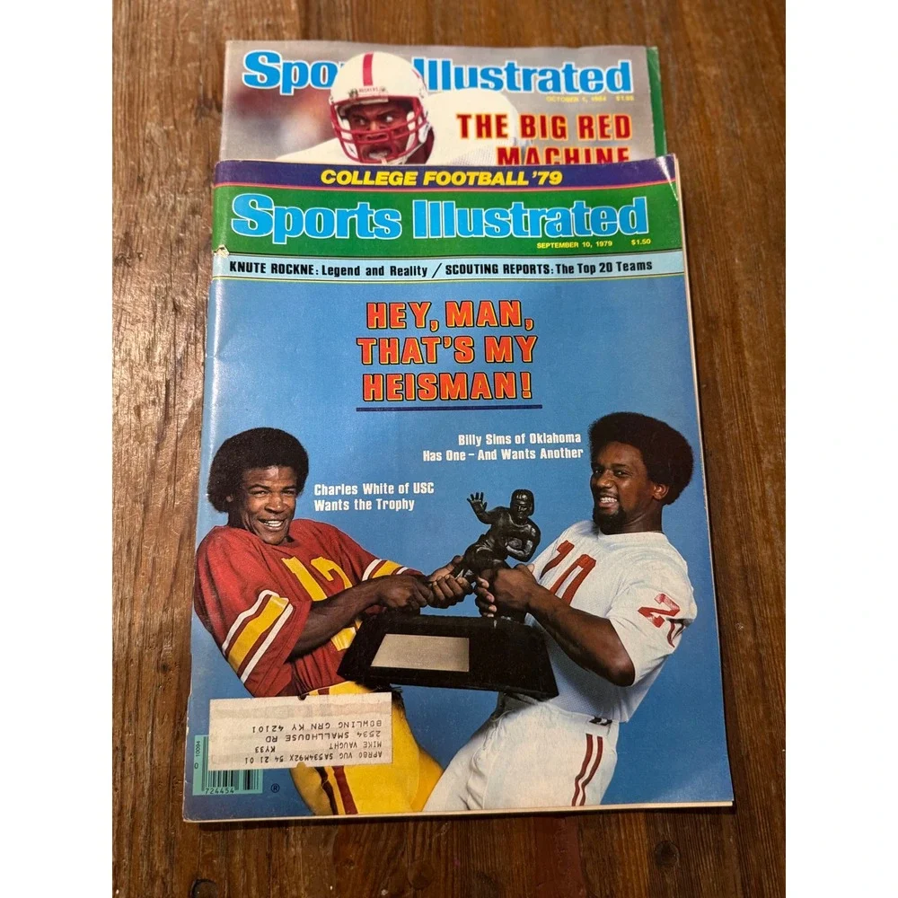 Sports Illustrated College Football 1979 1984 Magazines Billy Sims Charles White
